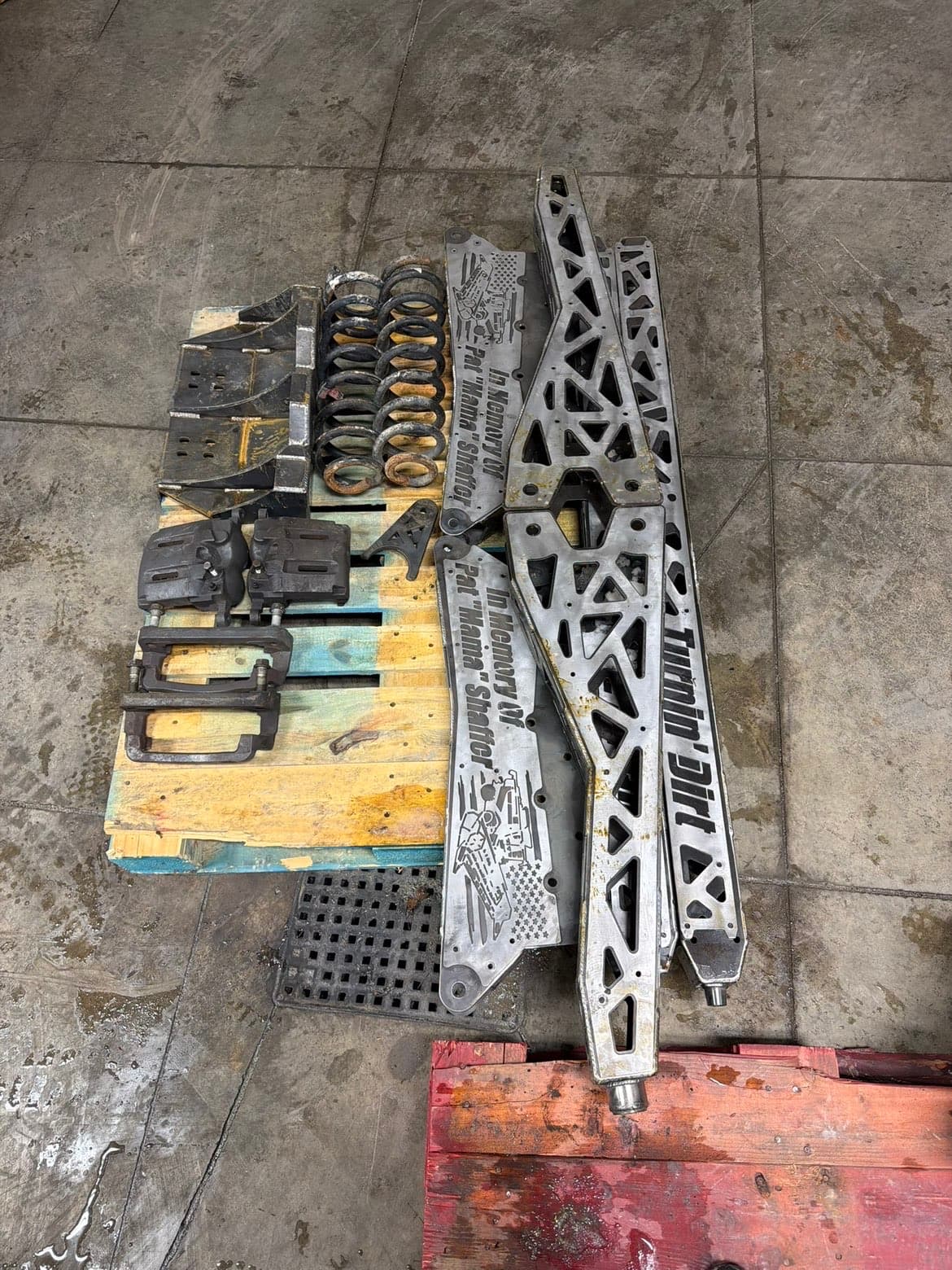 Custom fabricated suspension control arms